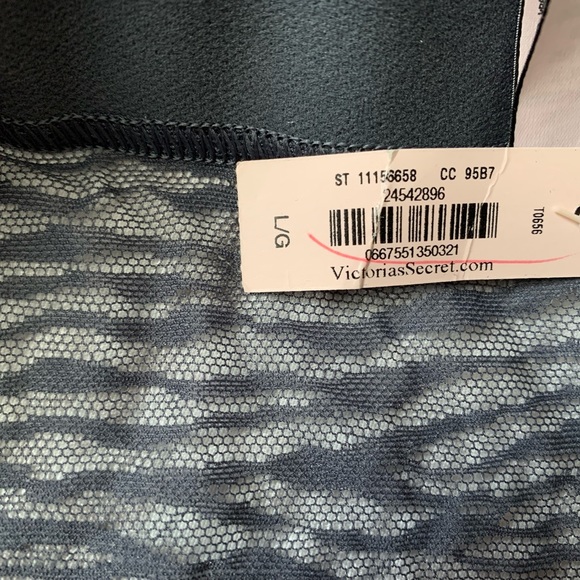 🍉Victoria’s Secret panties, semi sheer, dark grey, tiger print, L, NWT - Picture 7 of 7